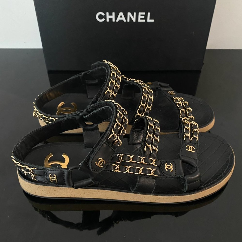 CHANEL Dad Sandal Size 39 - 100% Authentic